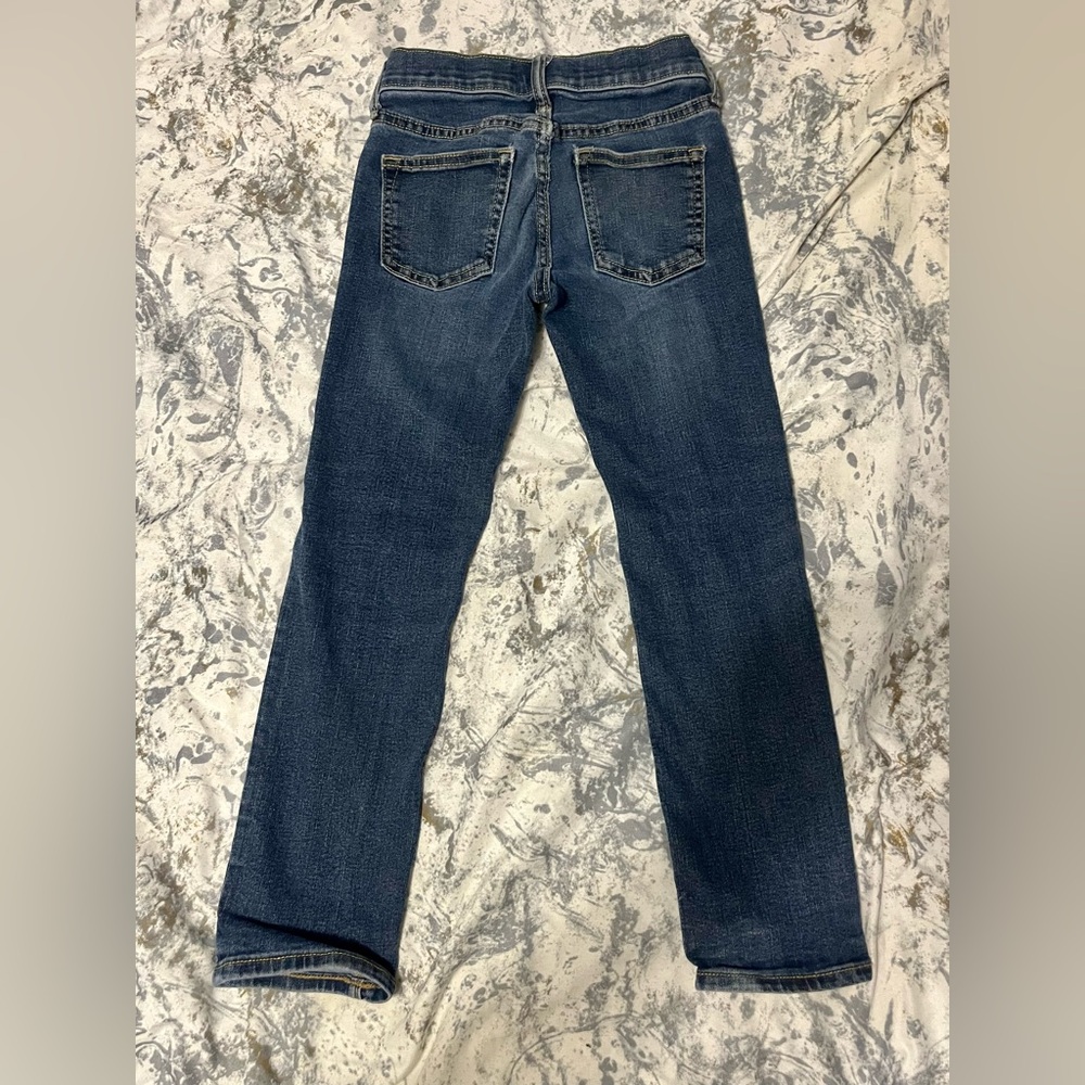 Old Navy Darkwash Denim Jeans with holes in the knees - Picture 3 of 4